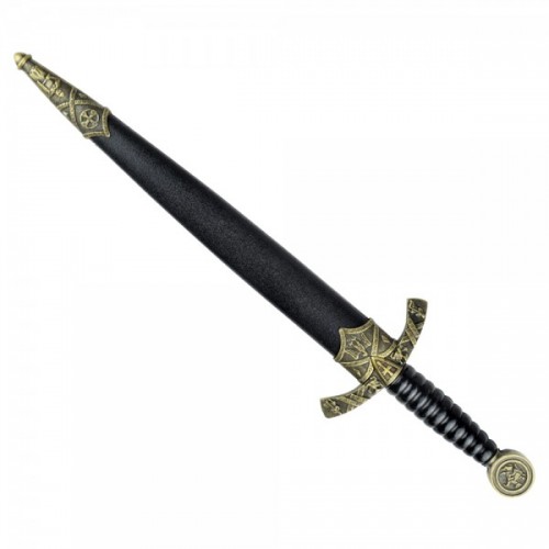 ORNAMENTAL MIDDLE AGES DAGGER, A compact medieval-inspired display piece